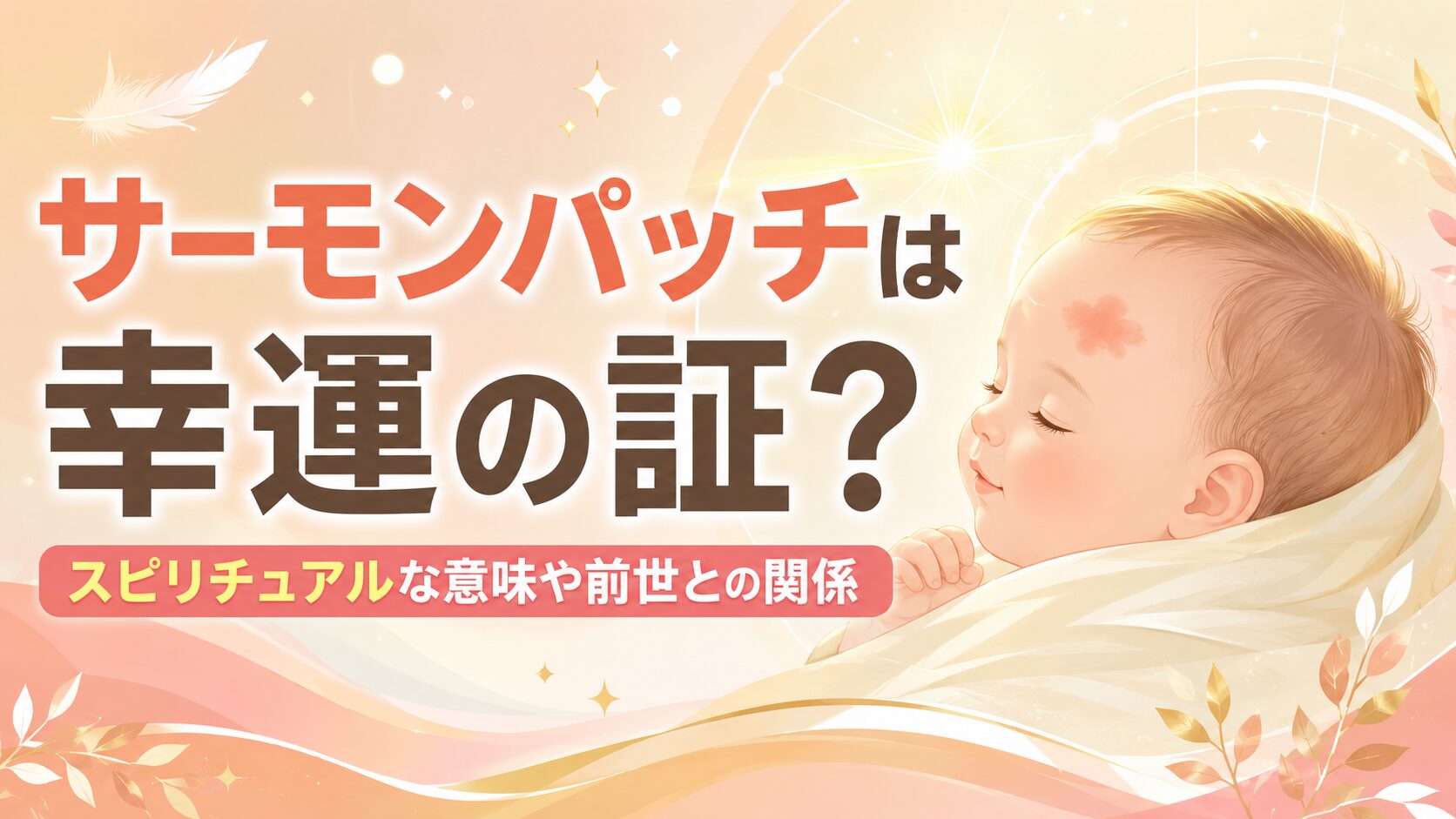 サーモンパッチは幸運の証？スピリチュアルな意味や前世との関係を解説
